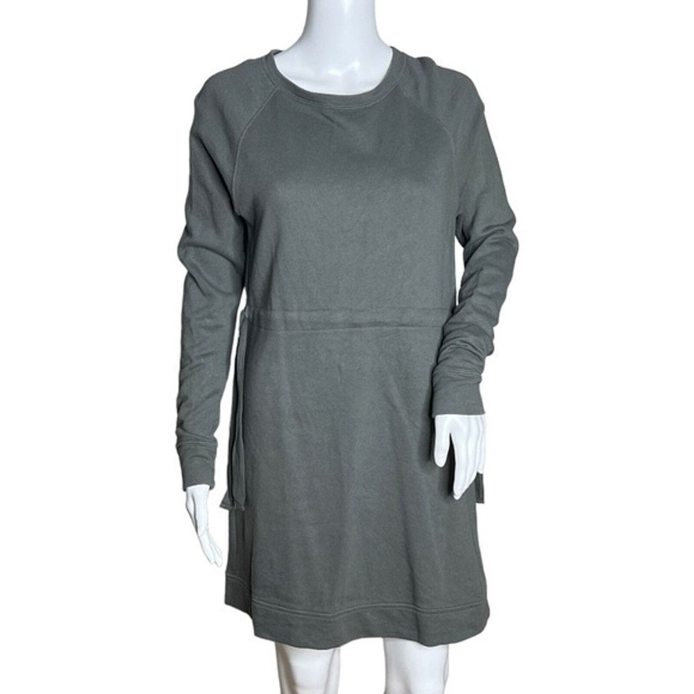 Athleta Dress Womens XS‎ Gray Studio Cinch Sweatshirt Basic Neutral Minimalist